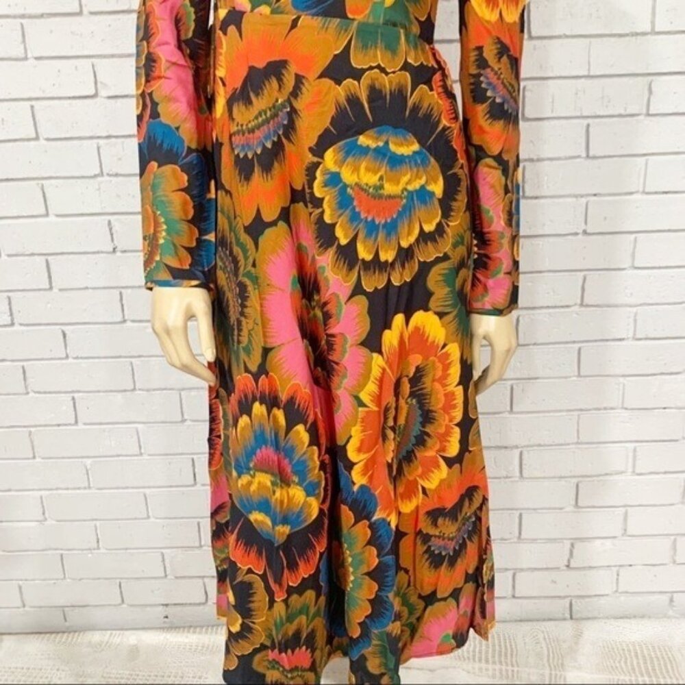 FARM Rio “Flowers” Midi‎ Dress • Bold Floral Print • Size Small • NWT - Picture 3 of 10